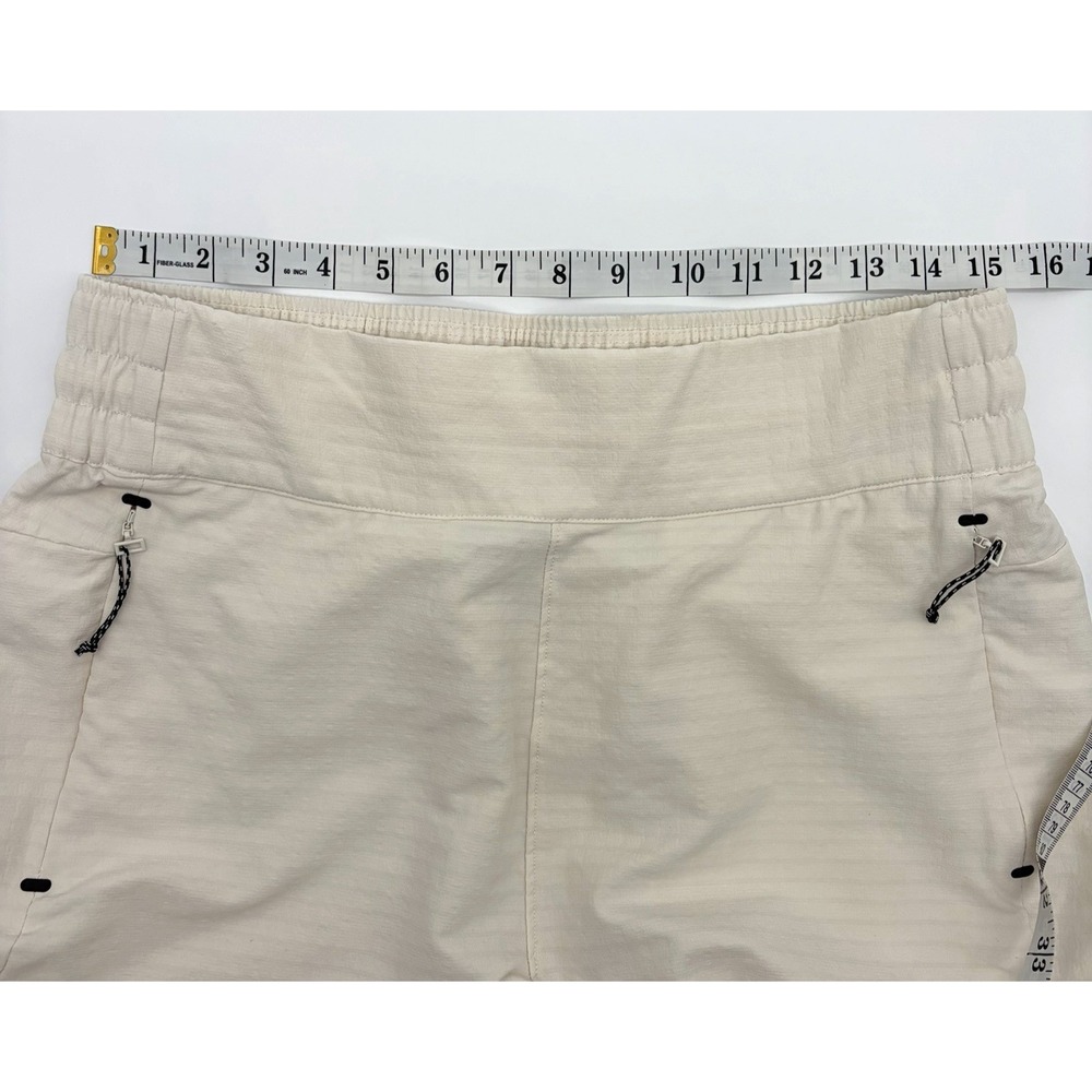 North Face Women's Tekware Grid Fleece Jogger Pants White Dune Size Large? - Picture 5 of 7